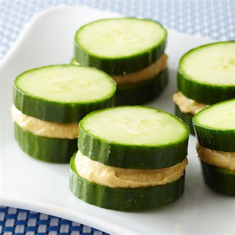 Diabetic dogs benefit from complex carbohydrates because they digest the food slower and the glucose is absorbed throughout the day.11 x research source. Cucumber Hummus Sandwiches Recipe - EatingWell