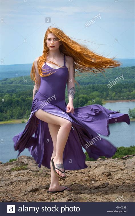 It's bright, it's vibrant and it's fun, which is pretty everything you want from your with 3 contrasting but complementary shades of red and purple hair, this instagrammer's look should be in a museum because it's basically a work of art. Dramatic portrait of beautiful red head woman in flowing ...