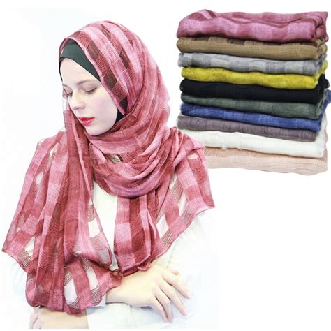 Cotton Maxi Scarf Women Fashion Long Silk Hijab Women Shawl Wrap Arab