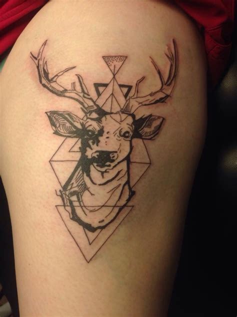 Deer Abstract Tattoo Abstract Tattoo Geometric Tattoo Tattoos And