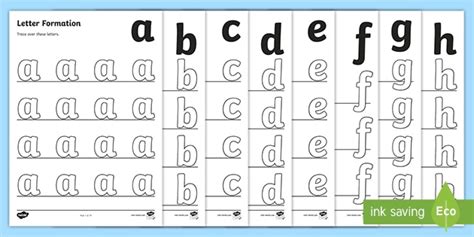 Free A Z Letter Formation Sheets Primary Resources