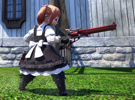 Housemaid's pumps in gear set; Eorzea Database: Housemaid's Apron Dress | FINAL FANTASY ...