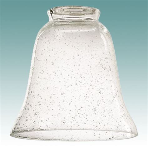 7735 Seeded Glass Bell Shade Glass Lampshades Seeded Glass Vanity Light Shade Glass