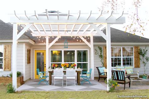 After looking at some pergola pics online for inspiration, we came up with a simple design, and after pricing materials, we decided on roof dimensions of 12' x 16'. Which is Your Favorite Patio Perk-Up?