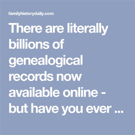 The 20 Largest Genealogy Record Collections Online Genealogy Records