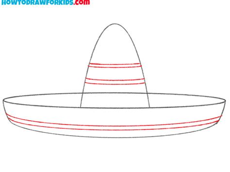 How To Draw A Sombrero Easy Drawing Tutorial For Kids
