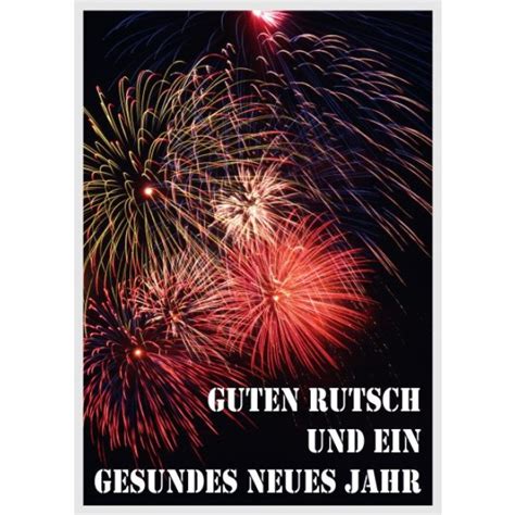 Plakat Neujahrsgrüße Mit Feuerwerk Schaufensteraufkleber Und