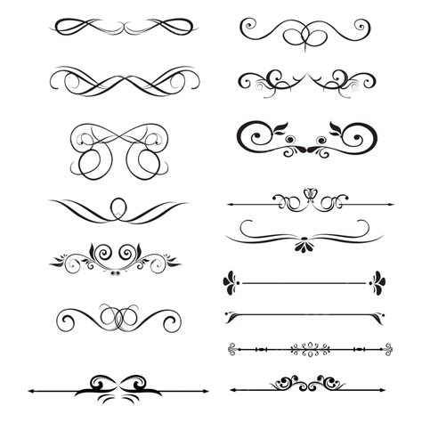 Calligraphy Elements Vector Design Images Rods Royal Calligraphy