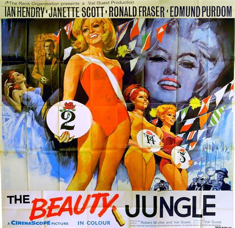Beauty Jungle 1964 Janette Scott Ian Scott Ronald Fraser Uk 6 Sheet