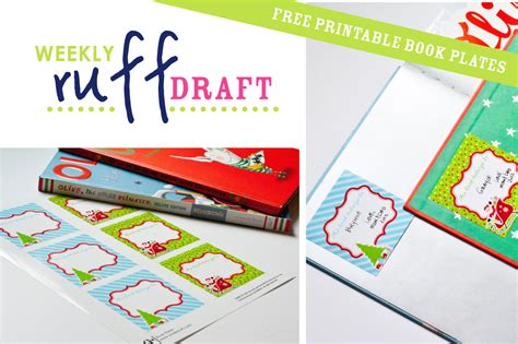 Ruff Draft Free Printable Book Plates For Christmas Anders Ruff