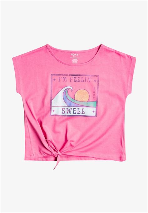 Roxy Pura Playa T Shirt Imprimé Pink Guavarose Zalandofr
