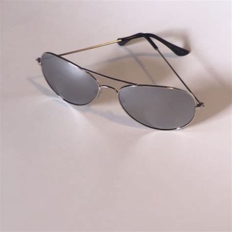 All Silver Mirror Aviator Sunglasses All Silver Mirror Aviator