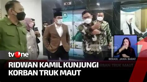 Ridwan Kamil Jenguk Korban Truk Maut Di Rumah Sakit Kabar Pagi Tvone Youtube