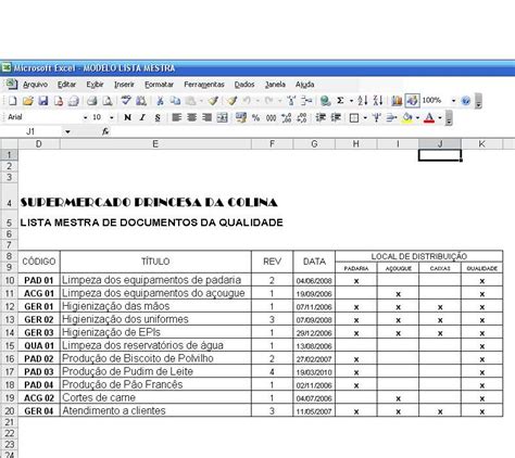 Planilha para Controle de Documentos Planilhas Excel Grátis