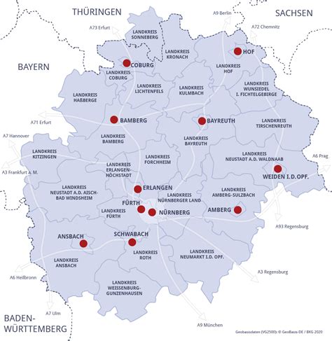 Karte Ikm Metropolregionen 2021 Nürnberg Ikm