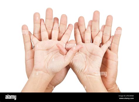 Man And Woman Hand Palm To Palm Stock Photo Alamy