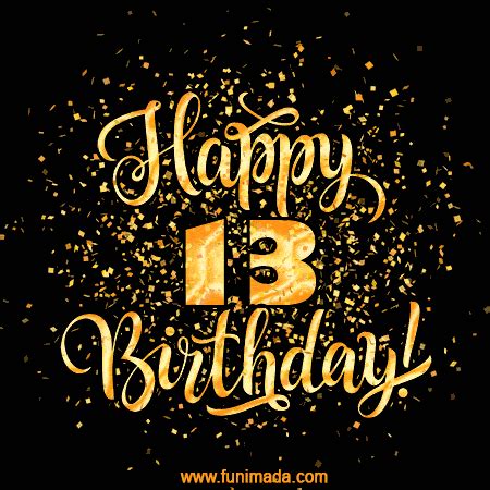 Happy 13th Birthday Animated GIFs - Download on Funimada.com