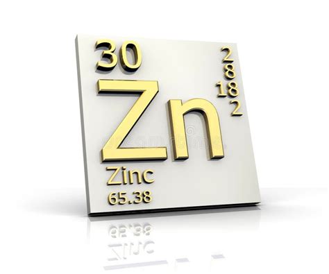 Zinc Form Periodic Table Of Elements Stock Illustration Illustration Of Scientific Power 7137003