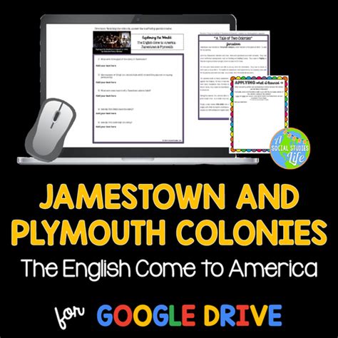 Thirteen Colonies Jamestown And Plymouth Teaching Resources