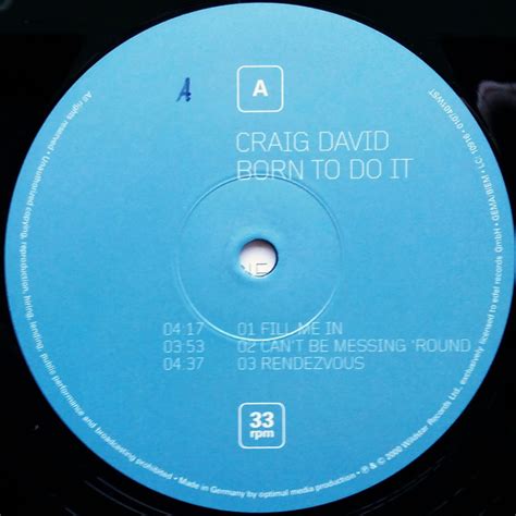 Craig David Born To Do It Used Vinyl High Fidelity Vinyl Records