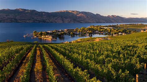 Okanagan Valley Wine Scenic Lakes Wine Trail Lakeside Resort