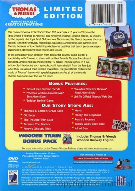 Thomas And Friends 10 Years Of Thomas And Friends With Toy Train Dvd