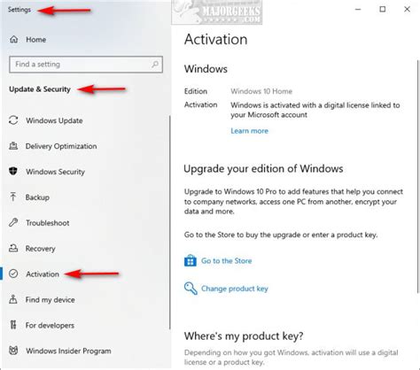Windows 10 Activate Using Windows 78 Product Keys Itpro
