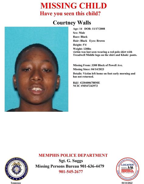 Memphis Police Dept On Twitter Have You Seen Courtney Walls Courtney Left Home On Foot Early