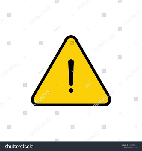 Caution Attention Icon Vector Hazard Exclamation Stock Vector Royalty
