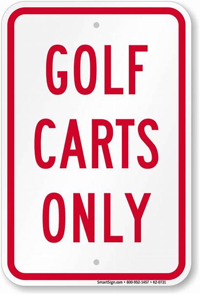 Golf Sign Parking Carts Reserved K2