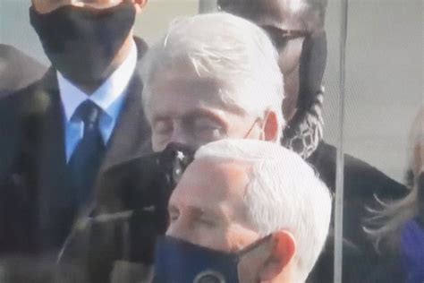 Scroll on to see for yourselves. Inauguration Day - Bill Clinton 'appears to fall ASLEEP' during Biden swearing-in while seated ...