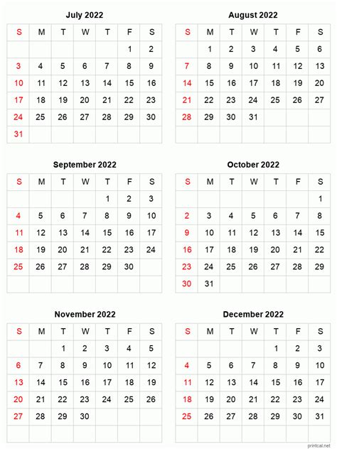 Printable 2022 Calendar Six Months Per Page Free Printable Calendars