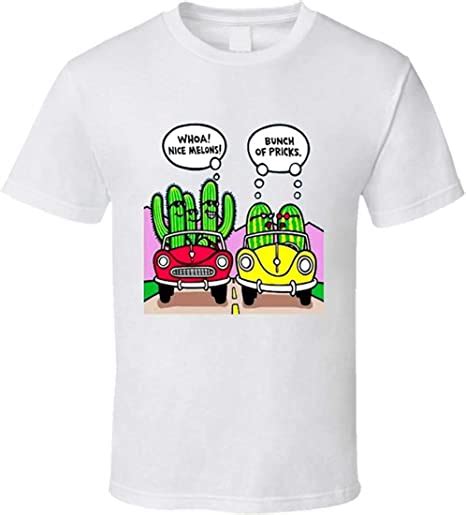 Omgar Nice Melons T Shirt Funny Melons And Cacti In A Car Amazon Co Uk