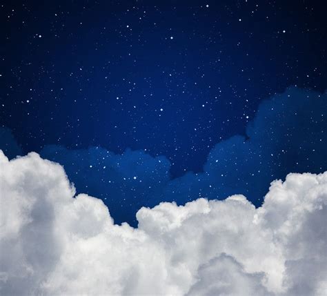 Night Sky Photo Wallpaper Galaxy Wallpaper Custom 3d Clouds And Stars