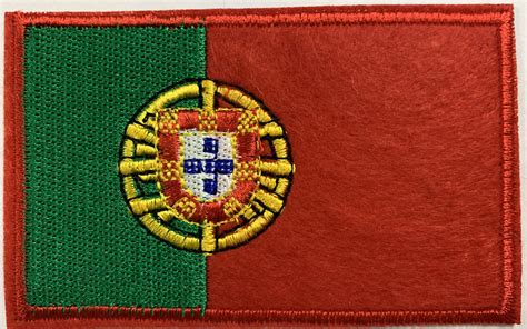 Patch Bordado Em Tecido Da Bandeira De Portugal