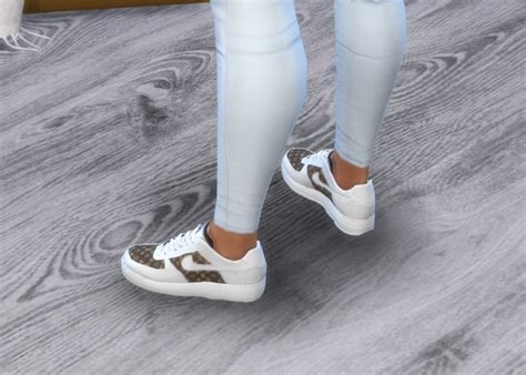 Nike X Lv Air Force 1s Platinumluxesims On Patreon In 2021 Sims 4