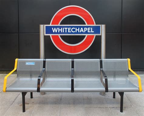 Whitechapel Underground Station Modern Silhouette Roundel Flickr