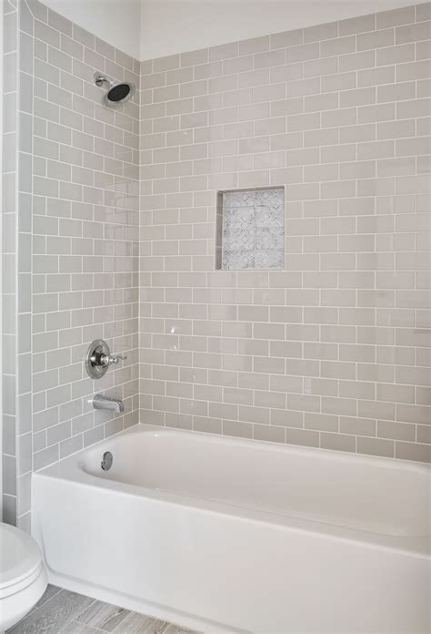 Subway Tile Tub Surround Ideas Enlarged Blogging Photos