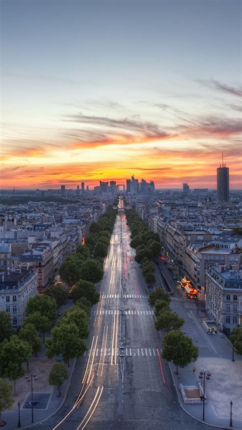 Sunset Paris France Iphone Wallpapers Free Download