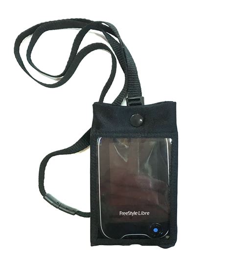 Freestyle Libre Black Pouch With Lanyard Pouch For All