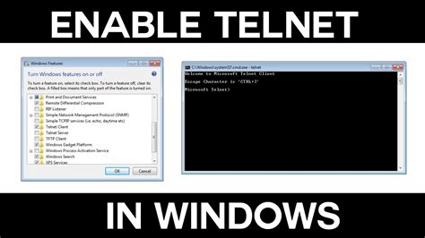 How To Enable The Telnet Command In Windows Youtube