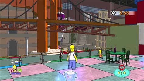 The Simpsons Game Xbox 360 ~ Level 3 Around The World In 80 Bites