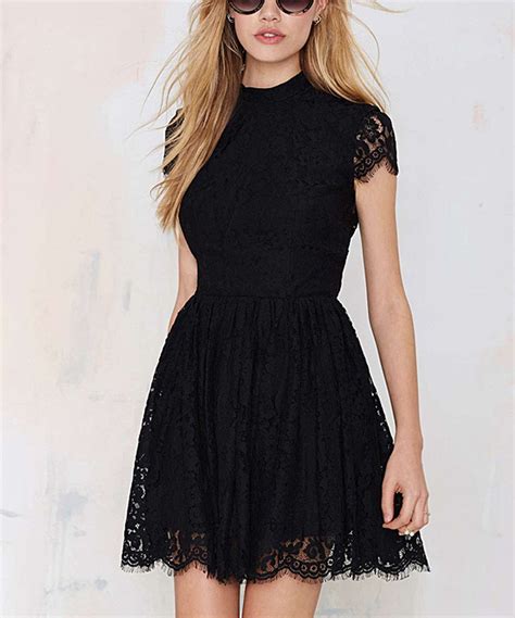 Another Great Find On Zulily Black Lace Fit And Flare Dress By Haoduoyi