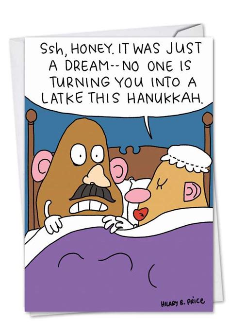 Hanukkah Potatoheads Cartoons Hanukkah Paper Card
