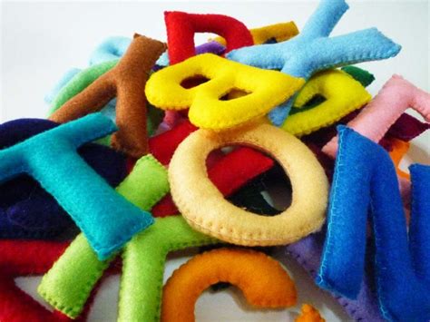 Felt Stuffed Alphabet Felt Letters For Kids Educational Toy Etsy