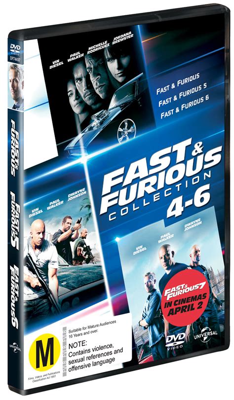 Fast five (2011) write app: The Fast And Furious 4 - 6 | DVD | Buy Now | at Mighty Ape NZ