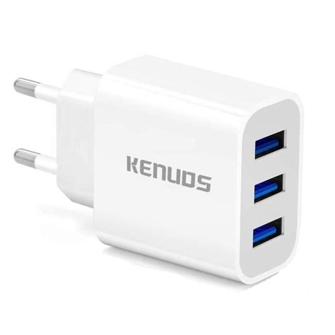 Chargeur Secteur Usb 3 Ports Universel Chargeur Mural 5v 3a Max