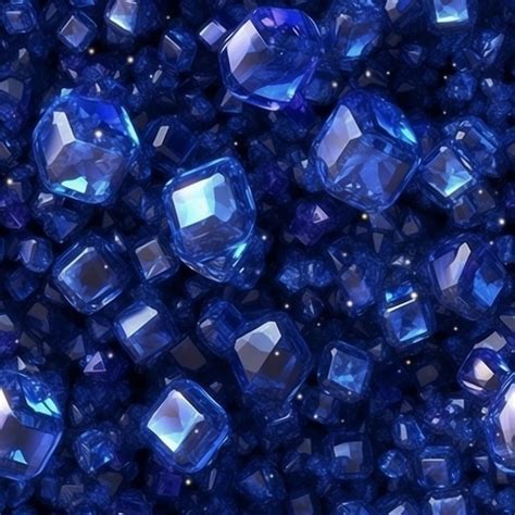 Premium Photo A Close Up Of A Bunch Of Blue Crystals On A Table