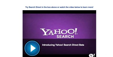 Yahoo Revamps With Search Direct Instantaneous Search Results Slashgear