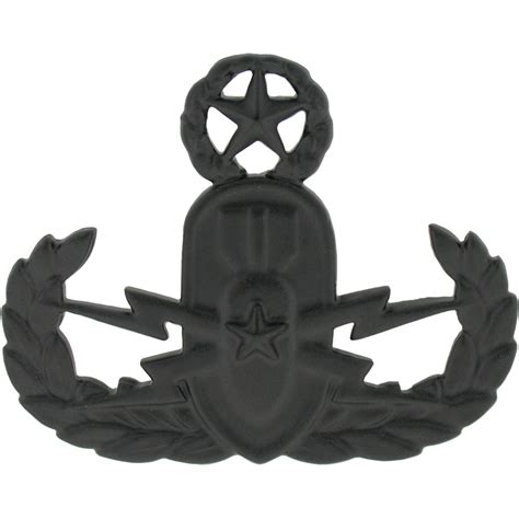 Army Master Explosive Ordnance Badge Sta Black Pin On Badges